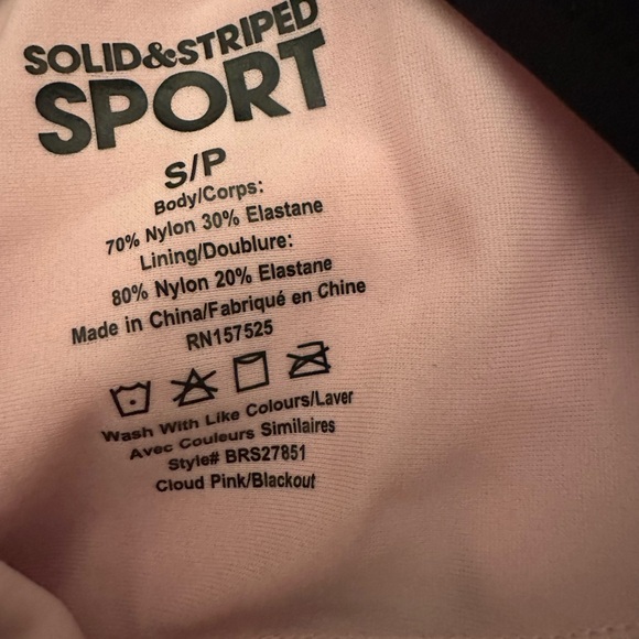 Solid & Striped x Bandier Soleil Strappy Sports Bra Size small - Picture 4 of 7